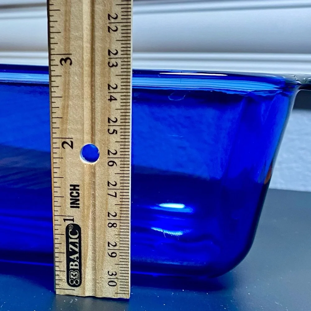 Pyrex Cobalt Blue Glass Loaf Pan
